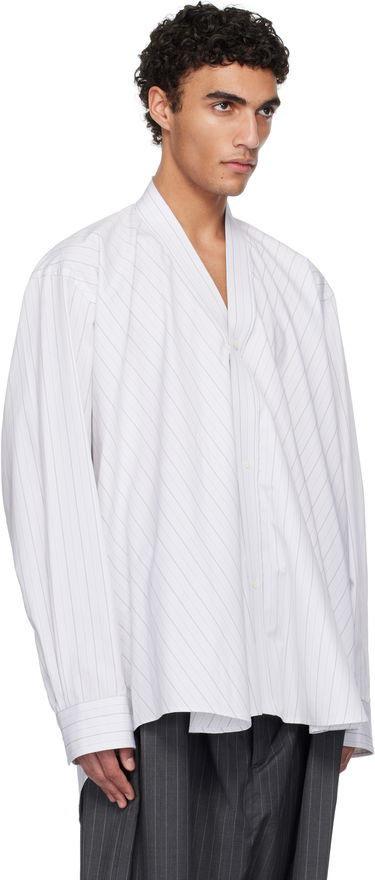 Košeľa HED MAYNER Hed Mayner Shawl Collar Shirt Biela | HMMA60014A-HA130, 1
