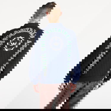 Mikina adidas Originals CLOT Quarter-Zip Polo Sweatshirt Navy | JM7097, 4