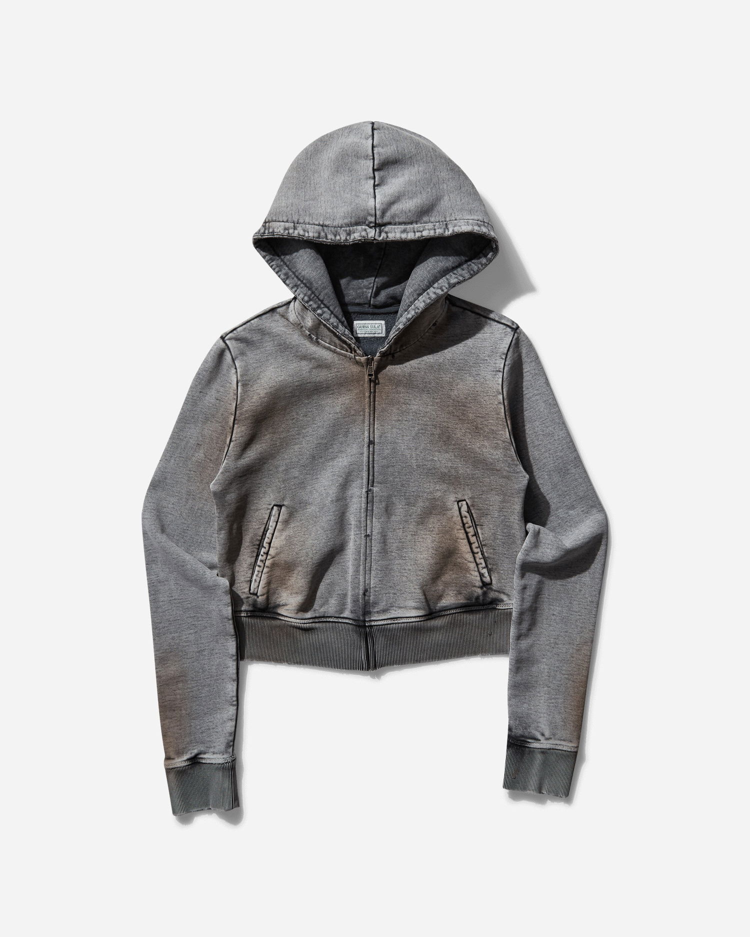Mikina GUESS Zip Hoodie Šedá | W5GQ00KBB40 D1T4, 1