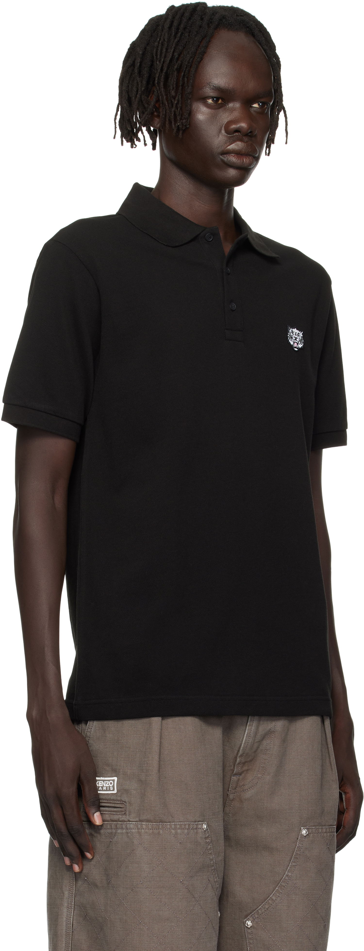 Polo tričko KENZO Kenzo Paris 'Happy Tiger' Slim Polo Čierna | FF65PO1524PU, 1