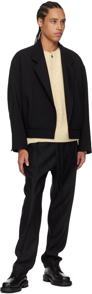 Bomber bunda Fear of God Fear of God Wool Gabardine Notch Lapel Blazer Čierna | FGE260-611GRB, 3