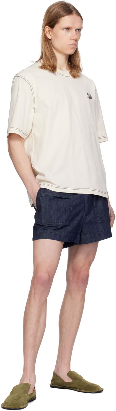 Tričko AMI AMI Paris Signature Cotton T-Shirt Béžová | HTS029.JE0118, 3