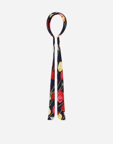 Šál Dolce & Gabbana Dolce & Gabbana Viyella Tulip Print Hairband with Bow Navy | LB3L63FS8C9HB5DR, 2