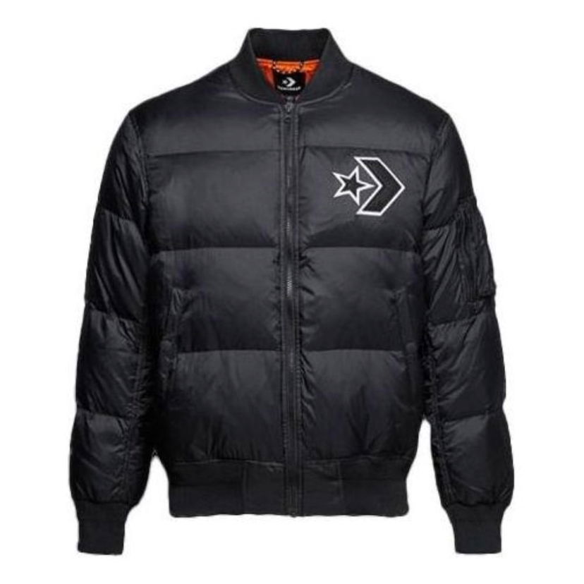 Bomber bunda Converse Star Chevron Down Jacket Čierna | 10006883-A01