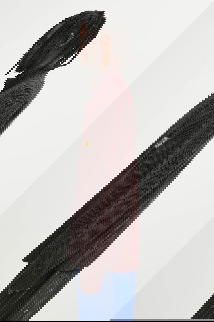 Sveter Carhartt WIP Detroit Half Zip Sweater Vínová | I035398.33HXX, 1