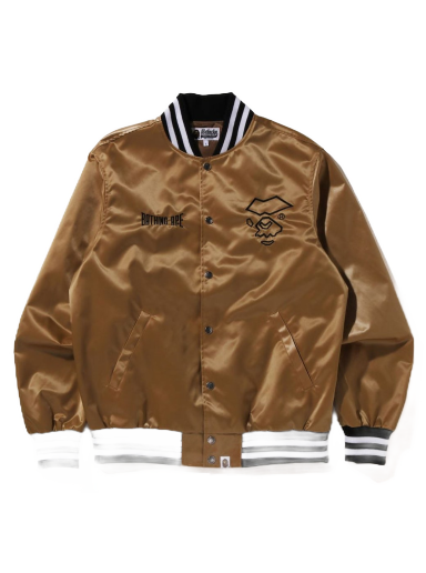 Bunda BAPE Nylon Varsity Jacket Béžová | 1J20-141-002