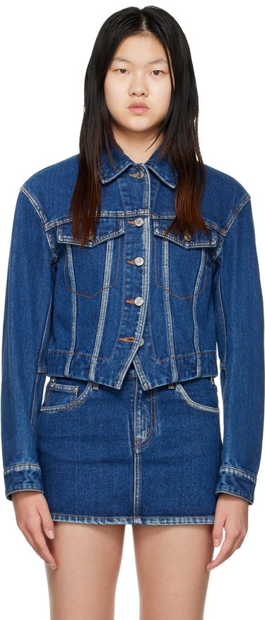 Bunda We11done We11done V-Line Denim Jacket Modrá | WD-DJ3-22-330-W-BL, 0