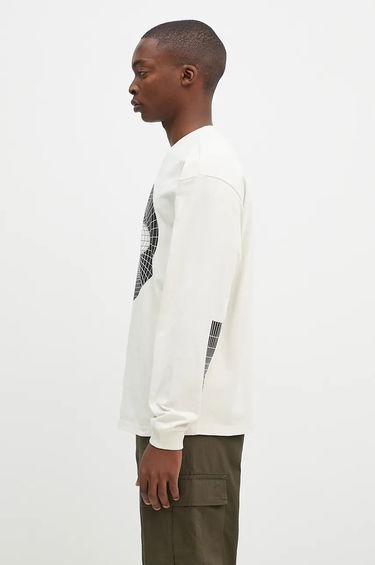 Tričko Napapijri T-Shirt Long Sleeve With Print Béžová | NP0A4I9EN1J1, 1