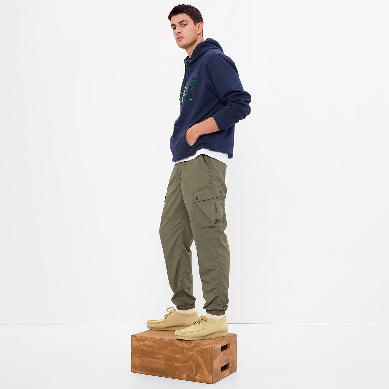 Nohavice GAP Jogger Pants Greenway Zelené | 487058-01, 0