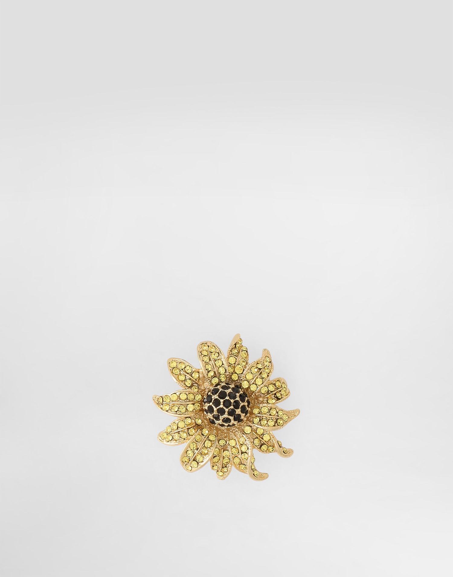 Spona Dolce & Gabbana Sartoria Floral Brooch With Rhinestones Žltá | WPS1F6W1111ZOO00, 0