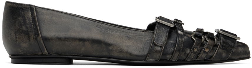 Oblečenie Acne Studios Acne Studios Pin-Buckle Ballerina Flats Čierna | AD0772-, 0