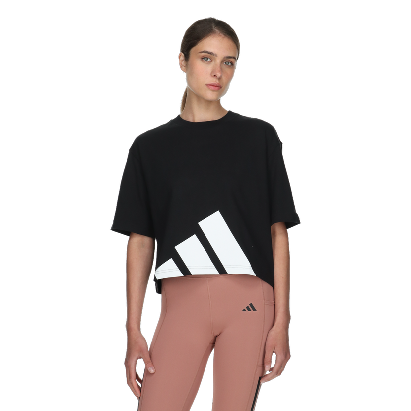 Crop Top adidas Originals Essentials Cropped T-Shirt with 3-Bar Logo Čierna | JG8736