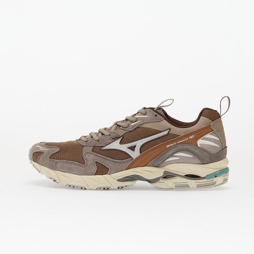 Tenisky a topánky Mizuno Wave Rider 10 Fossil/ White/ Thrush Hnedá | D1GA247108