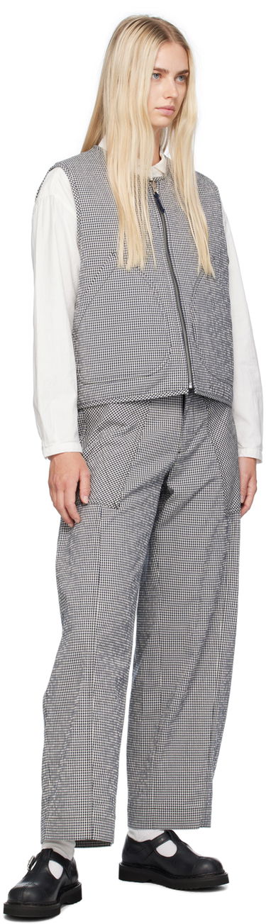 Vesta YMC YMC Jackie Reversible Gilet Vest Modrá | Q5WMB, 4