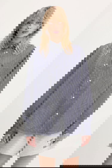 Košeľa Carhartt WIP Arvin L/S Shirt Relaxed Fit Striped Classic Collar Navy | I034560.2XXXX, 0