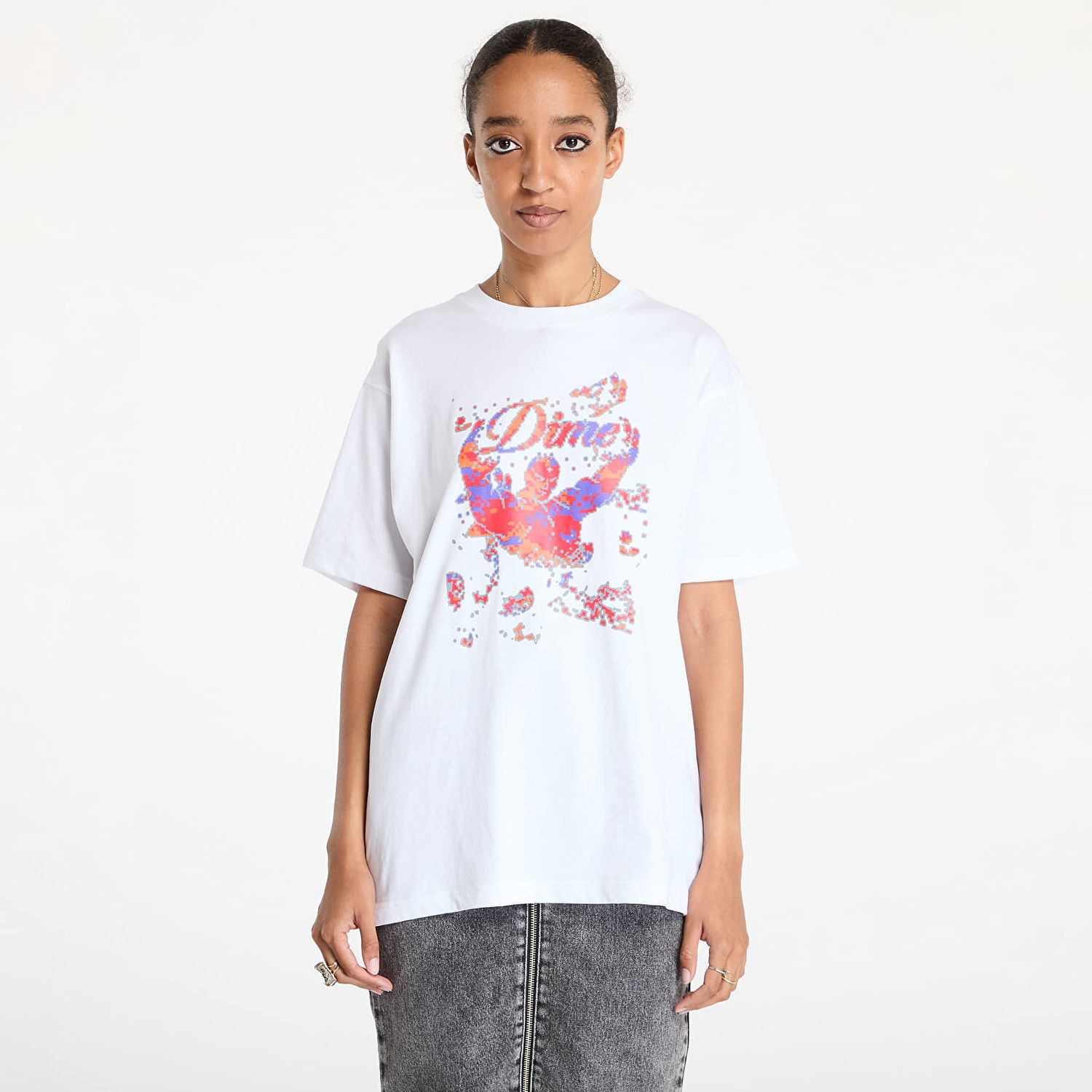 Tričko Dime Genie T-Shirt UNISEX White L Biela | DIMEFA2432WHT, 1