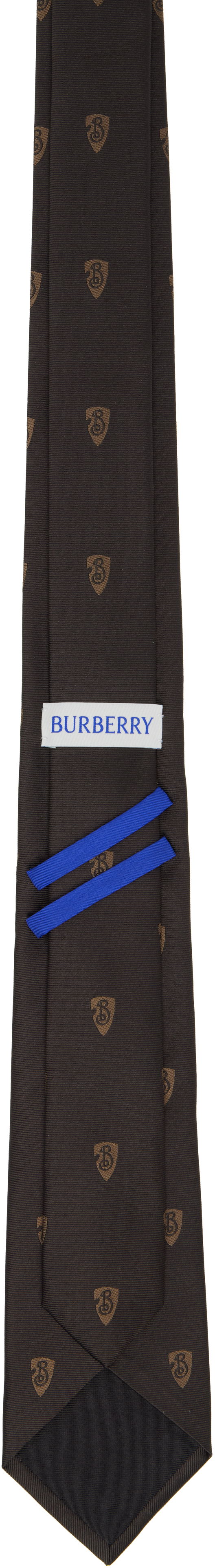 Opasok Burberry B Shield Silk Tie Čierna | 8103746, 1