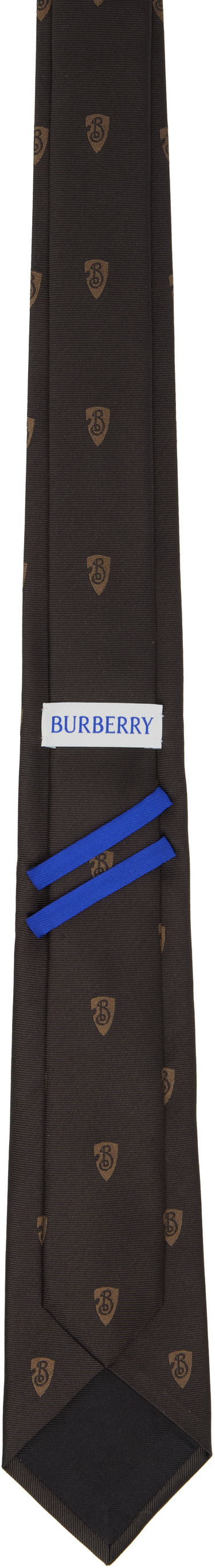 Opasok Burberry B Shield Silk Tie Čierna | 8103746, 1