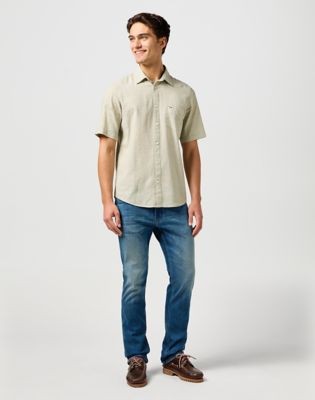 Džínsy Wrangler Greensboro Medium Stretch Trail Tone Jeans 46x34 Modrá | 112362442:46:34, 1