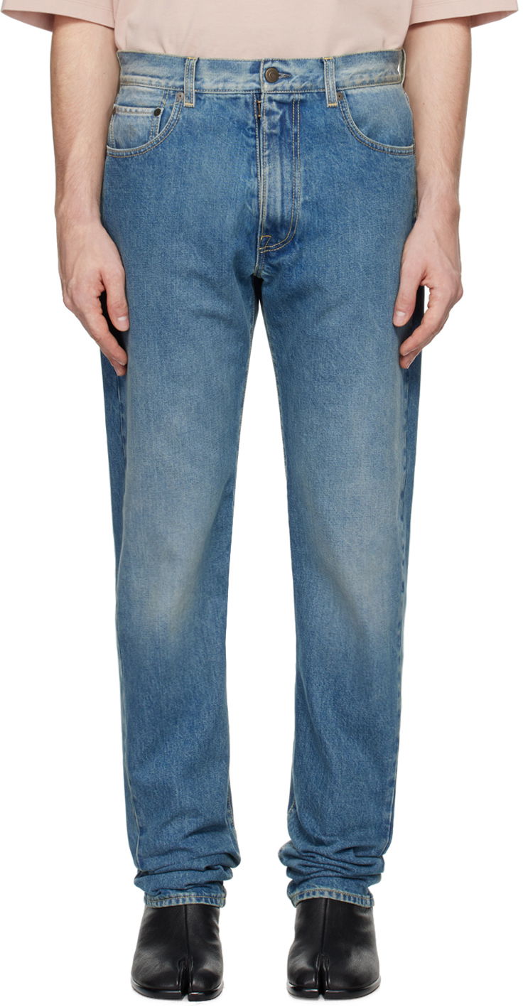 Džínsy Maison Margiela Turn-Up Jeans Modrá | S50LA0232 S30561, 0