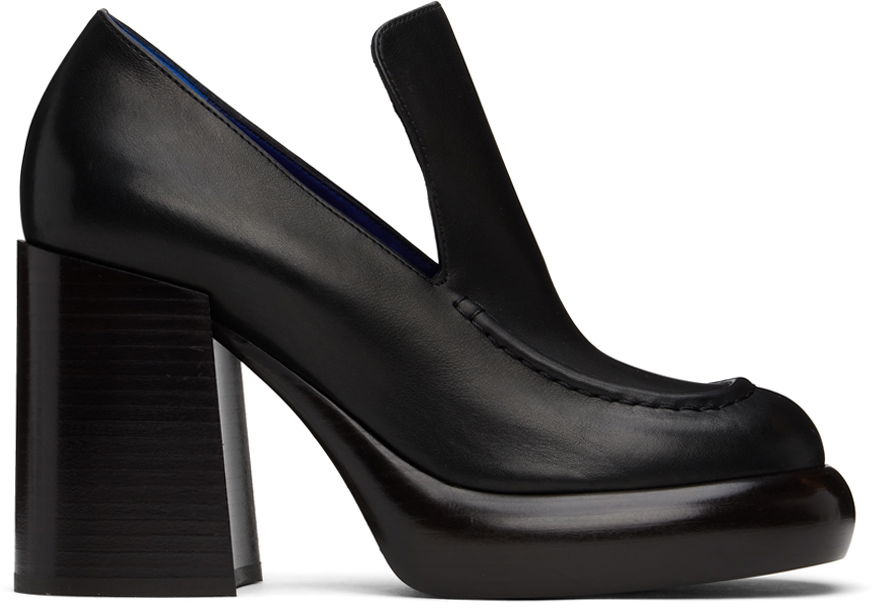Tenisky a topánky Burberry Leather Wedge Heels Čierna | 8091974, 0
