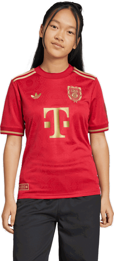 Dres adidas Performance FC Bayern Anniversary Kids' T-Shirt Červená | JE6782, 3