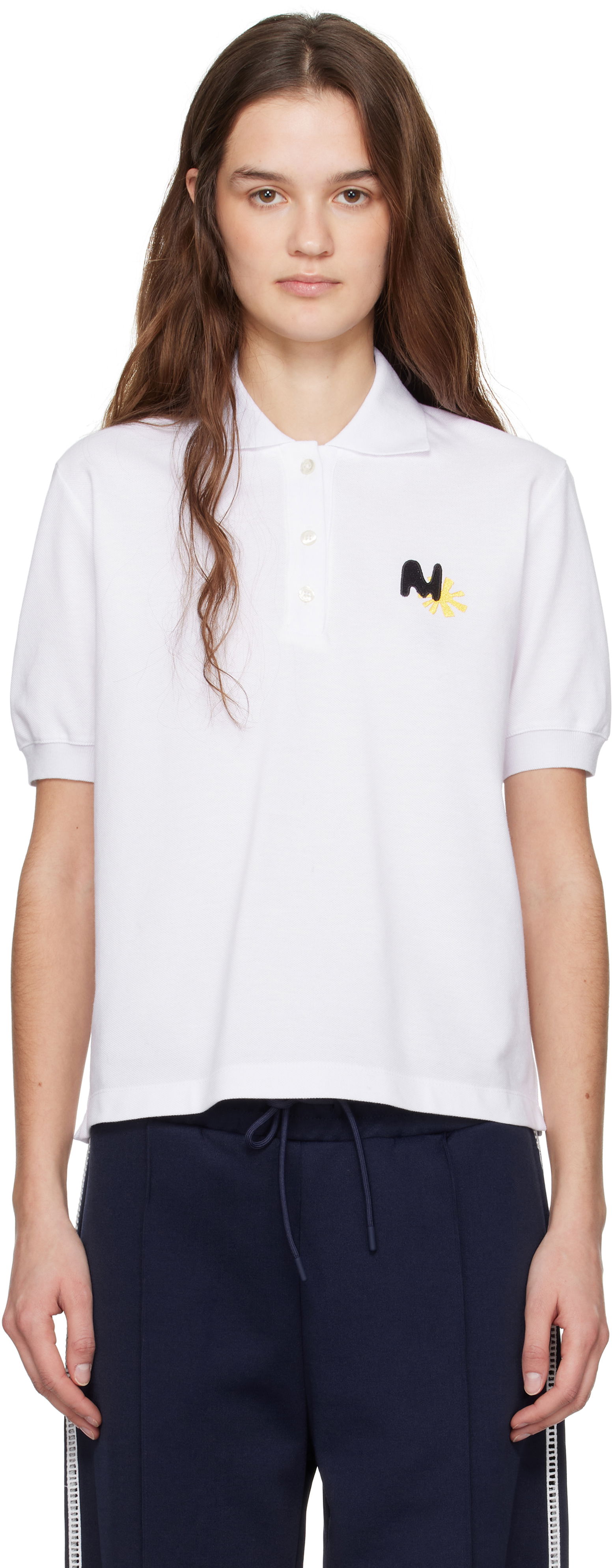 MSGM Logo Patch Polo