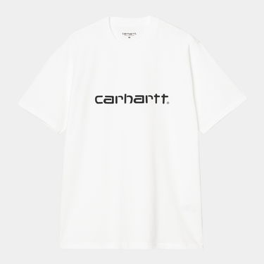 Tričko Carhartt WIP Script Short Sleeve T-Shirt Biela | I035700_8, 4