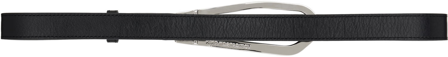 Opasok KIKO KOSTADINOV Kiko Kostadinov Margutta Leather Belt Čierna | KKAW25ACC07-125, 1