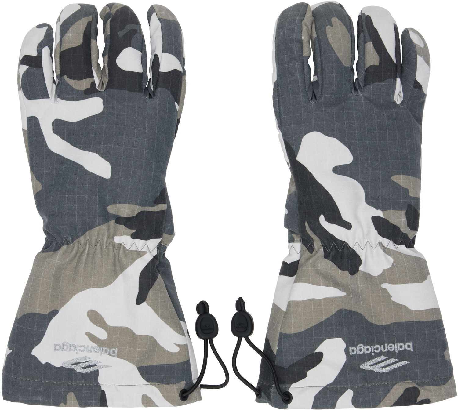 Rukavice Balenciaga Camouflage Print Ski Gloves Šedá | 805185-4E5B1-1277, 0