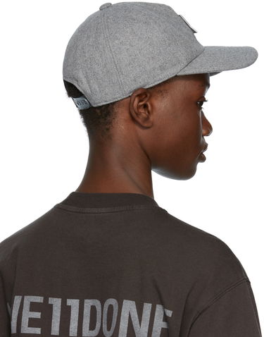 Šiltovka We11done Flannel Padded Cap Šedá | WD-AH3-21-447-U-MG, 2