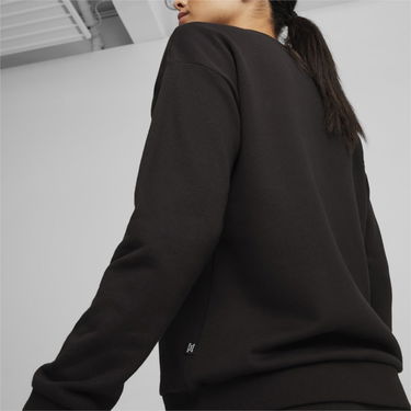 Sveter Puma Relaxed Small Logo Crew Sweatshirt Čierna | 678742-01, 4