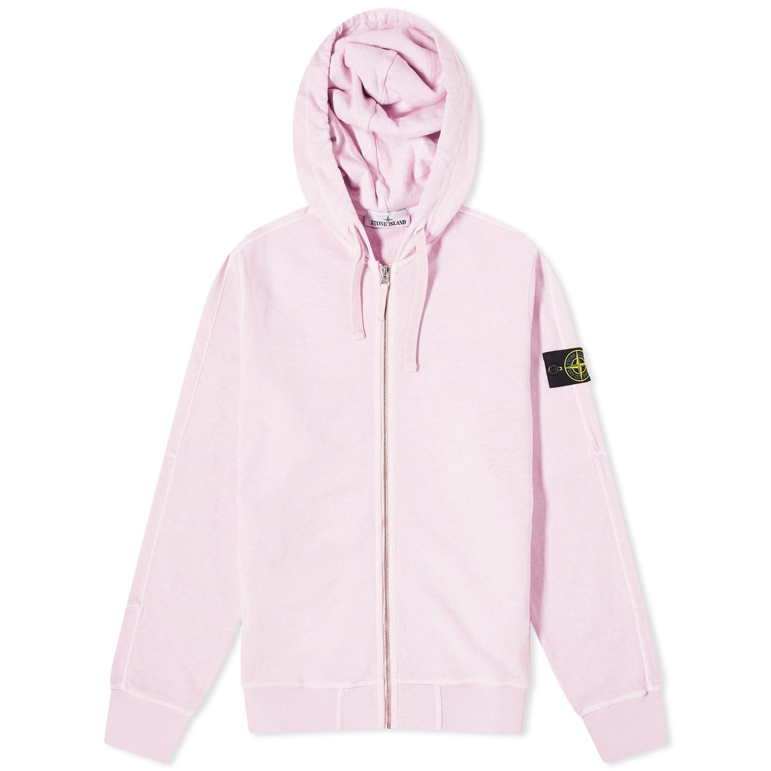 Mikina Stone Island Garment Dyed Malfile Zip Hoodie Ružová | 801563160-V0180, 0