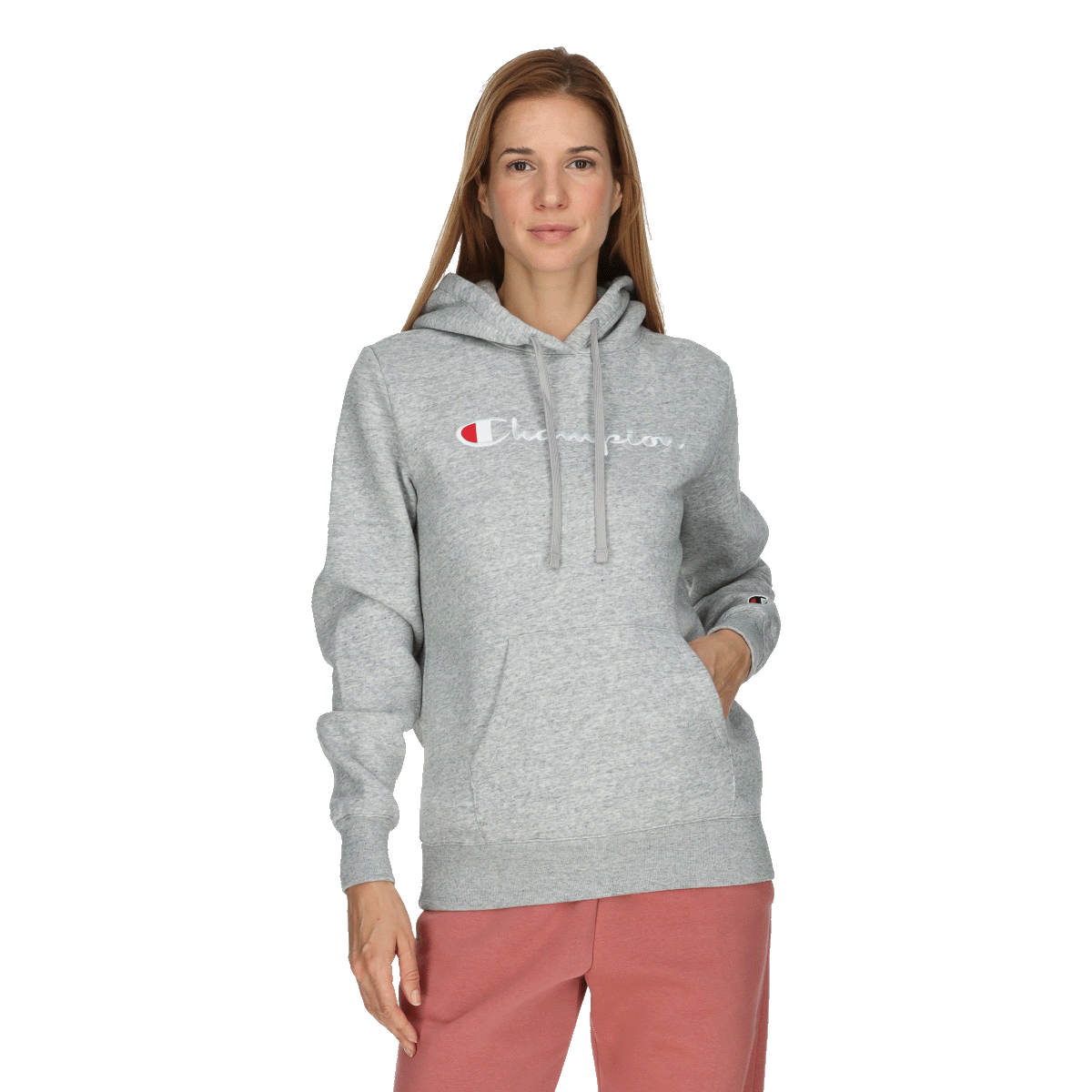 Mikina Champion Pullover Drawstring Hoodie Šedá | 117529-EM021, 0