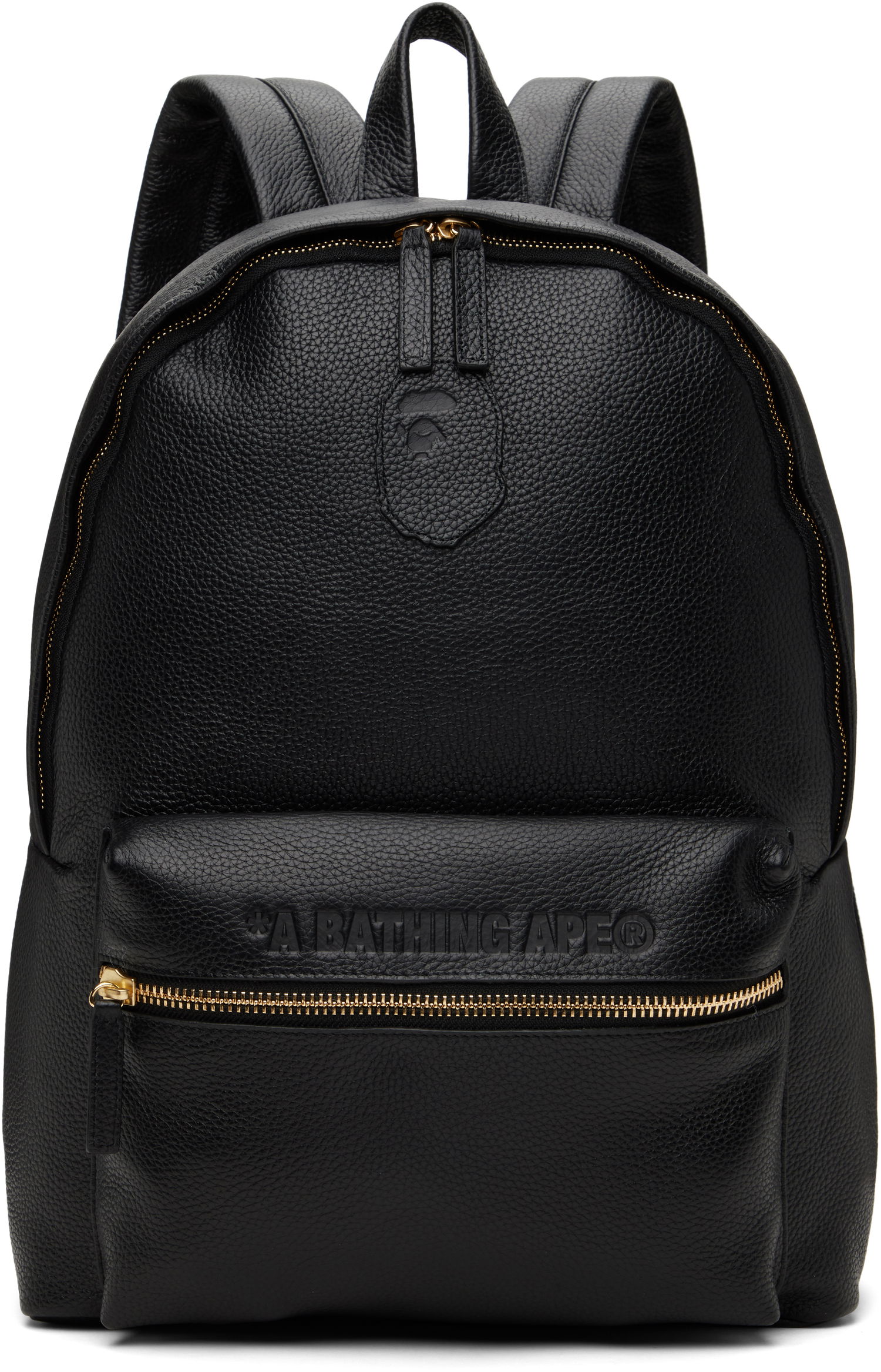 Batoh BAPE Daypack M Leather Backpack Čierna | 001BAK801002M, 0