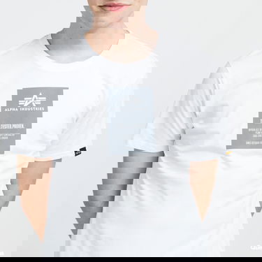 Tričko Alpha Industries Reflective Label Tee Biela | 126501 09, 2