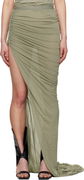 Rick Owens Hollywood Edfu Draped Maxi Skirt