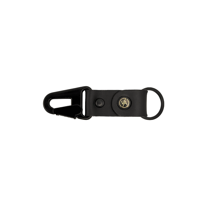 Kľúčenka Vasky Leather Keychain with Carabiner Čierna | A-0223-001