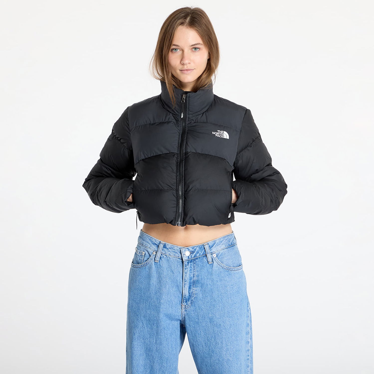 Prešívaná bunda The North Face Cropped Saikuru Jacket Čierna | NF0A89JCKT01, 0