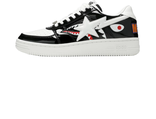 Tenisky a topánky BAPE Shark Sta "Black" Čierna | 1G80191009-BLK