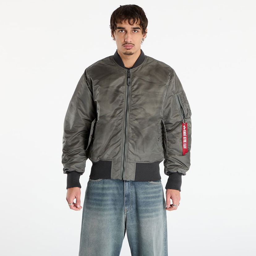 Bomber bunda Alpha Industries MA-1 Distressed Bomber Jacket Šedá | 258128-432