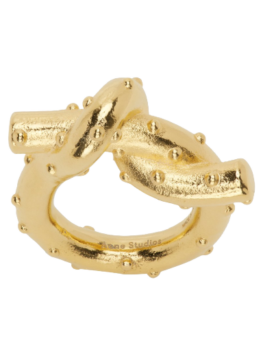 Šperky Acne Studios Gold Axelia Ring Biela | C50267-