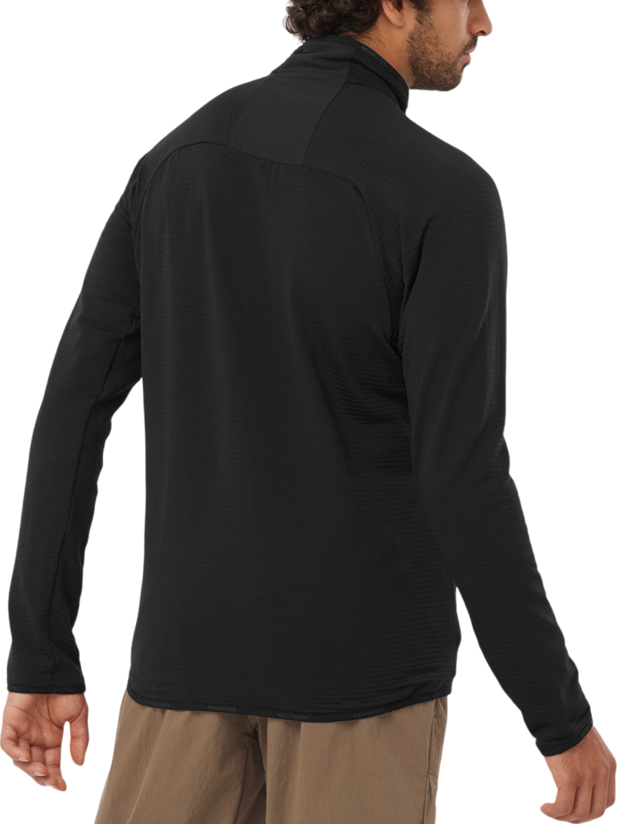 Mikina Salomon Essential Lightwarm FZ Sweatshirt Čierna | lc2224700, 1