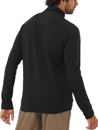 Mikina Salomon Essential Lightwarm FZ Sweatshirt Čierna | lc2224700, 1