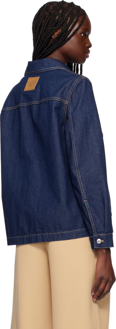 Bunda MAISON KITSUNÉ Maison Kitsuné Workwear Denim Jacket Modrá | OW02136WW0081, 2