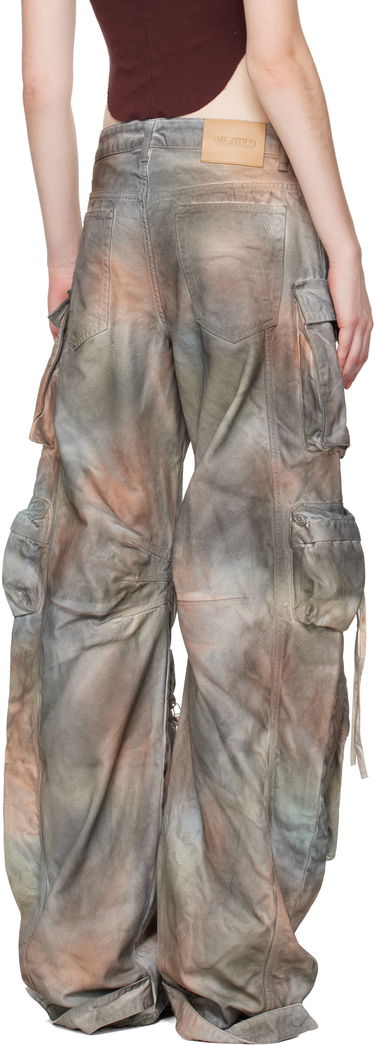 Cargo nohavice The Attico Fern Distressed Wide-Leg Cargo Jeans Rôznofarebný | 251WCP00084 DDD109TR, 2