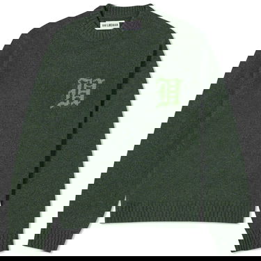 Sveter Han Kjøbenhavn Intarsia Logo Knit Sweater Zelené | M-133042-GRY, 0