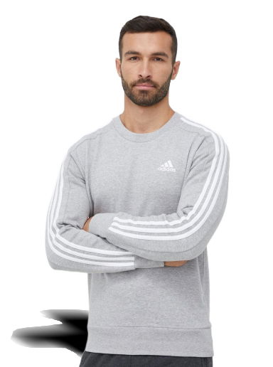 Mikina adidas Originals French Terry 3-Stripes Sweatshirt Šedá | IC9319