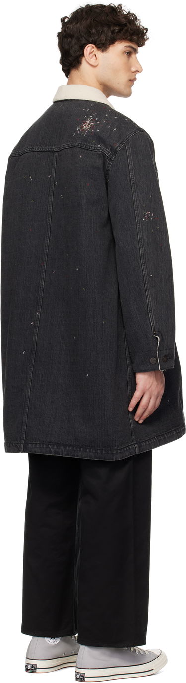 Kabáty UNDERCOVER Undercover Sherpa Fleece-Lined Denim Coat Čierna | UC2D4306, 2