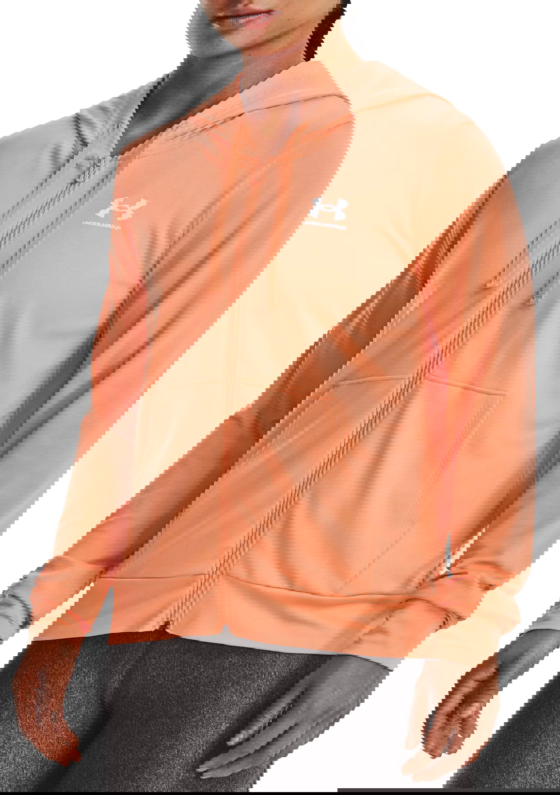 Mikina Under Armour Rival Terry Full-Zip Hoodie Oranžová | 1369853-868, 0